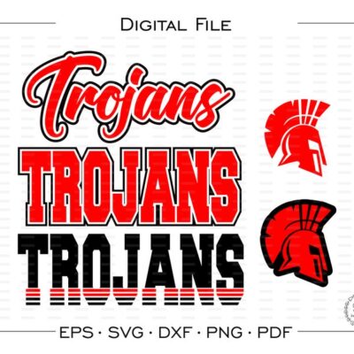 6681 Trojan svg Trojans svg Trojan Trojans Mascot School svg dxf eps png pdf sublimation cut file htv