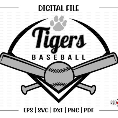 6695 Baseball svg Tiger Baseball svg Tiger Tigers Baseball svg dxf eps png pdf sublimation cut file htv vector digital clipart