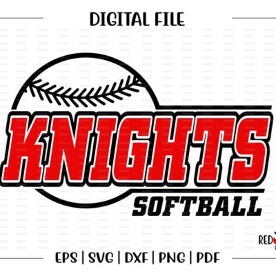 6708 Softball svg Knight Softball svg Knights Knight Softball svg dxf eps png pdf sublimation cut file htv vector digital