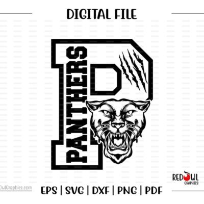 6710 Panther svg Panthers svg Paw svg Panther P Panthers Paw svg dxf eps png pdf sublimation cut file htv vector digital