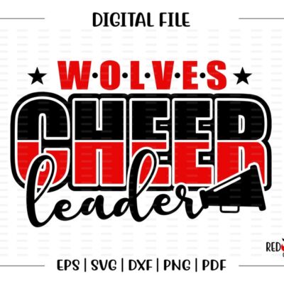 6721 Cheerleader svg Cheerleading svg Wolves Wolf Cheer Cheerleader svg dxf eps png pdf sublimation cut file htv vector digital