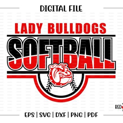 6741 Softball svg Bulldog Softball svg Bulldog Bulldogs Softball Bulldog Softball svg dxf eps png pdf sublimation cut file htv