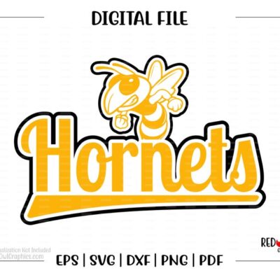 6803 Hornet svg Hornets svg Hornet Hornet Mascot School svg dxf eps png pdf sublimation cut file htv digital clipart design