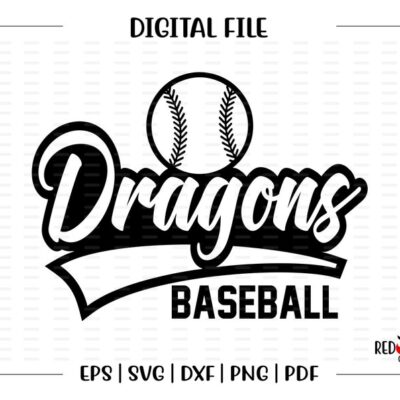 6821 Baseball svg Dragon Baseball svg Dragon Dragons Baseball svg dxf eps png pdf sublimation cut file htv vector digital clipart