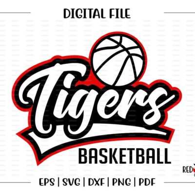 6822 Basketball svg Tiger Basketball svg Tiger Tigers Basketball svg dxf eps png pdf sublimation cut file htv vector digital