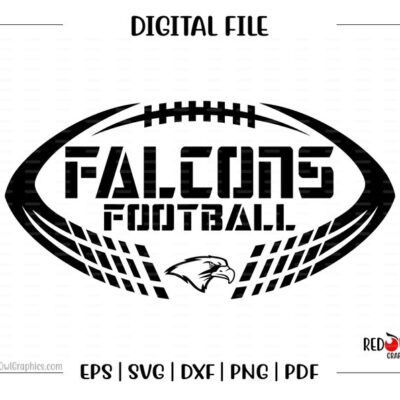 6835 Football svg Falcon Football svg Falcon Falcons Football svg dxf eps png pdf sublimation Mom Dad Coach Teacher Mascot