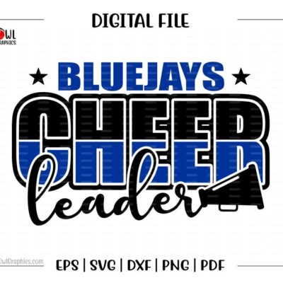 6841 Cheer svg Cheer svg Bluejay Bluejays Cheer Cheerleader svg dxf eps png pdf sublimation cut file htv clipart design image