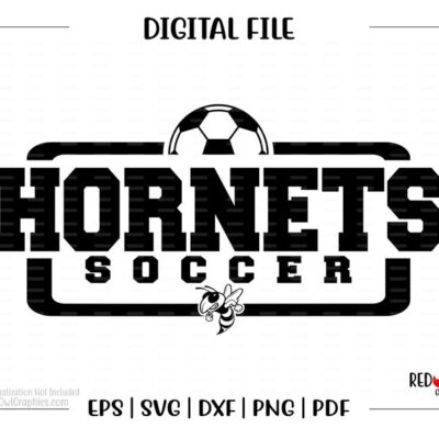 6842 Soccer svg Hornet Soccer svg Hornet Hornets Soccer svg dxf eps png pdf sublimation cut file htv vector design clipart