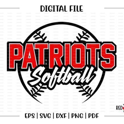 6867 Patriot Softball svg Softball svg Patriot Patriots Softball design svg dxf eps png pdf sublimation cut file htv vector digital