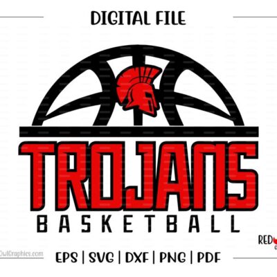 6872 Basketball svg Trojan Basketball Trojan svg Trojans Basketball svg dxf eps png pdf sublimation cut file htv vector digital