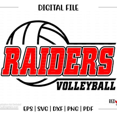 6882 Volleyball svg Raiders Volleyball svg Raiders Raider Volleyball svg dxf eps png pdf sublimation cut file htv vector digital