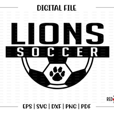 6893 Soccer svg Lion Soccer svg Lion Lions Soccer svg dxf eps png pdf sublimation cut file htv vector design clipart