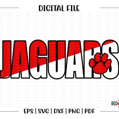 6910 Jaguar svg Jaguars svg Paw svg Jaguar J Jaguars Paw svg dxf eps png pdf sublimation cut file htv vector digital