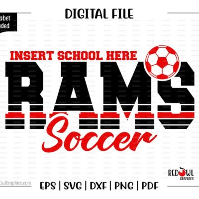 6919 Soccer svg Ram Soccer svg Ram Rams Soccer svg dxf eps png pdf sublimation cut file htv vector digital clipart design