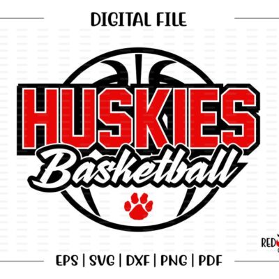 6933 Basketball svg Huskie Basketball svg Huskie Huskies Basketball svg dxf eps png pdf sublimation cut file htv clipart design