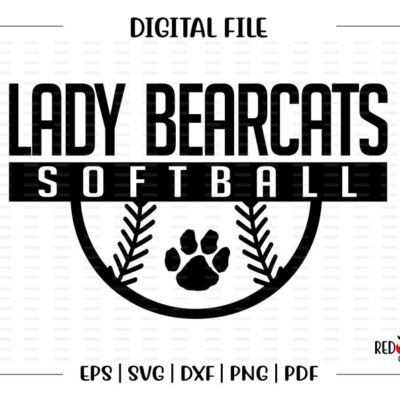 6938 Bearcat Softball svg Softball svg Bearcat Bearcats Softball design svg dxf eps png pdf sublimation cut file htv vector clipart