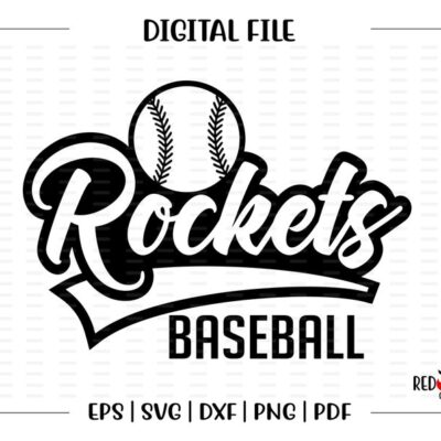 6939 Baseball svg Rocket svg Baseball Rocket Baseball Rocket Rockets svg dxf eps png pdf sublimation cut file htv clipart design