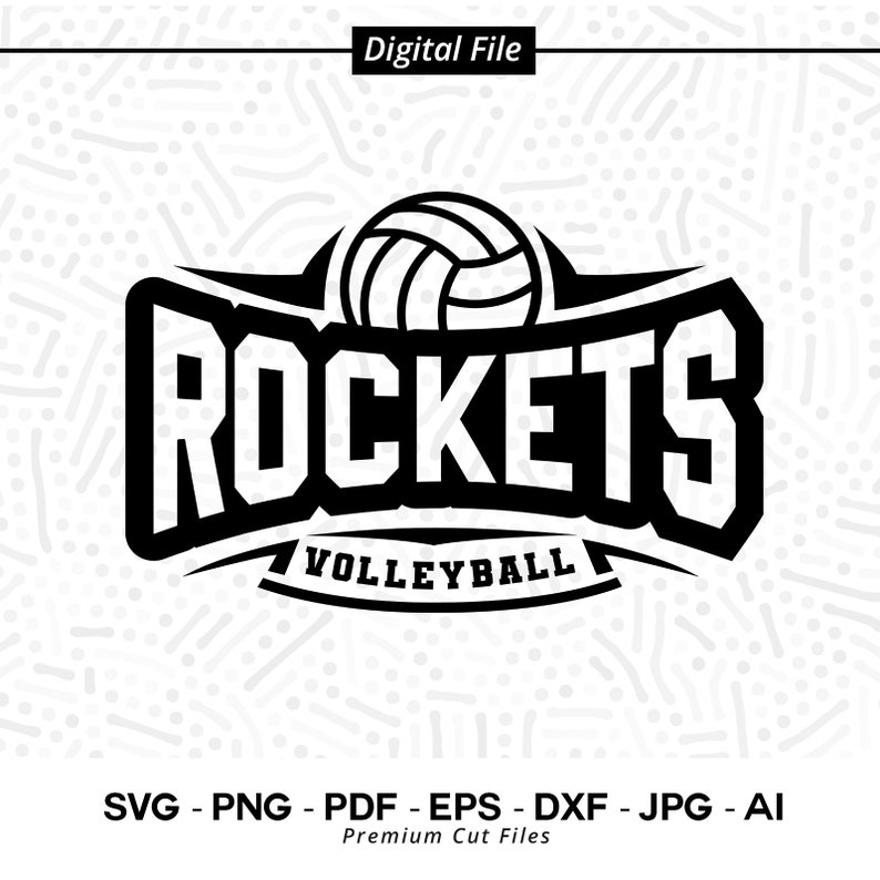 696 Rockets Volleyball SVG PNG Rockets Svg Volleyball Svg Rockets Shirt svg Rockets Cheer Svg Rockets Mom svg Volleyball Shirt svg Cricut