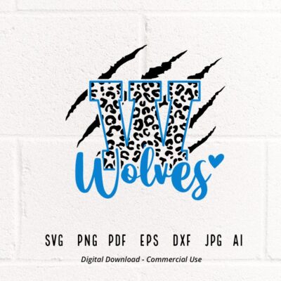 698 Wolves Claw SVG Claw Scratch svg Leopard Wolves svg Wolves Paw svg Wolves svg Wolves School Team Wolves Vibes School Spirit Cricut svg