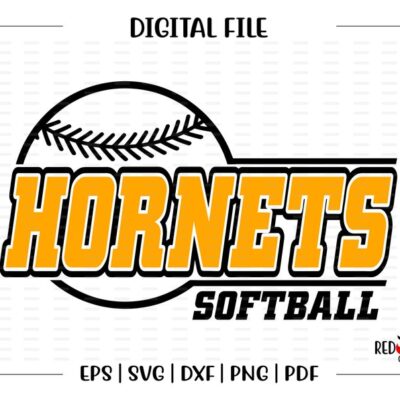 6984 Softball svg Hornet Softball svg Hornet Hornets Softball svg dxf eps png pdf sublimation cut file htv vector digital