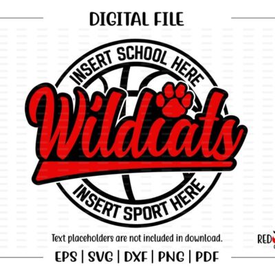 7003 Basketball svg Wildcat svg Wildcat Wildcats Basketball svg dxf eps png pdf sublimation cut file htv vector digital design