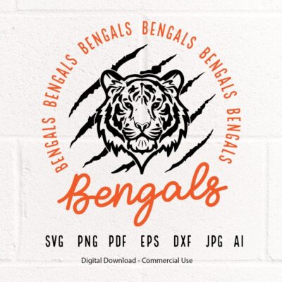 703 Bengals SVG PNG Bengals Face svg Bengals Claw svg Bengals Mascot svg Bengals Cheer svg Bengals Vibes svg School Spirit svg