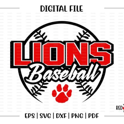 7030 Baseball svg Lion svg Baseball Lions Baseball Lion Lions svg dxf eps png pdf sublimation cut file htv