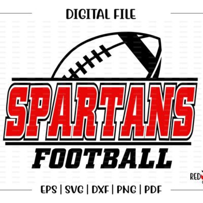 7031 Football svg Spartan Football Spartan Spartans Football svg dxf eps png pdf sublimation cut file htv vector digital htv