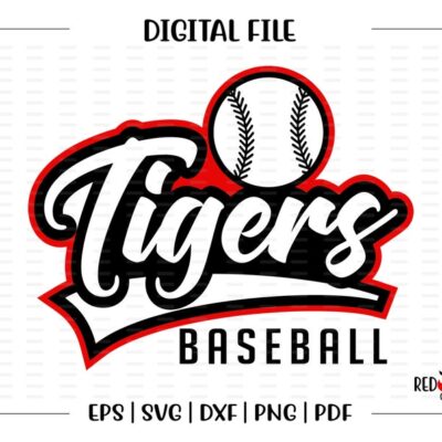 7034 Baseball svg Tiger Baseball svg Tiger Tigers Baseball svg dxf eps png pdf sublimation cut file htv vector digital