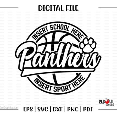 7045 Basketball svg Panther Basketball svg Panther Panthers Basketball svg dxf eps png pdf sublimation cut file htv vector digital