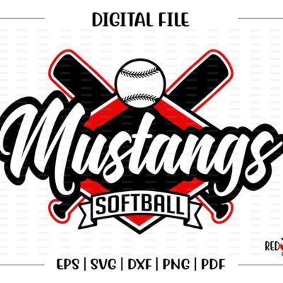 7048 Softball svg Mustang Softball svg Mustang Mustangs Lady Softball svg dxf eps png pdf sublimation cut file htv clipart design