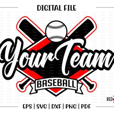 7063 Custom Personalized Baseball svg Baseball School Team Mascot svg dxf eps png pdf sublimation