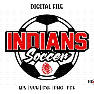 7087 Soccer svg Indian Soccer svg Indian Indians Soccer svg dxf eps png pdf sublimation cut file htv vector digital