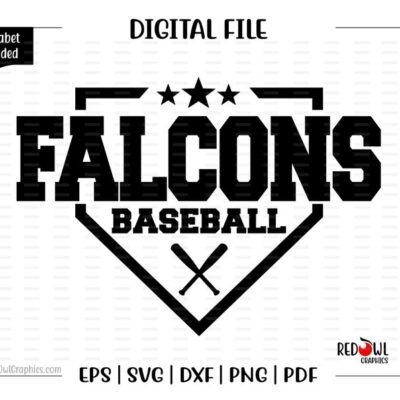 7091 Baseball svg Falcon Baseball svg Falcon Falcons Baseball svg dxf eps png pdf sublimation cut file htv vector digital