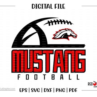 7093 Football svg Mustang Football Mustang Mustangs Football svg dxf eps png pdf sublimation cut file htv vector digital htv