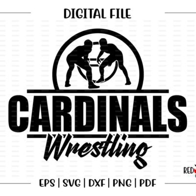 7104 Wrestling svg Cardinal Wrestling svg Cardinal Cardinals Wrestling Wrestler svg dxf eps png pdf sublimation cut file htv vector