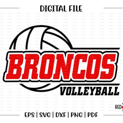 7143 Volleyball svg Bronco Volleyball svg Bronco Broncos Volleyball svg dxf eps png pdf sublimation cut file htv vector clipart