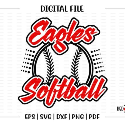 7145 Eagle Softball svg Softball svg Eagle Eagles Softball design svg dxf eps png pdf sublimation cut file htv vector digital