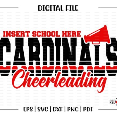 7152 Cheerleader svg Cheer svg Cardinal Cardinals Cheer Cheerleading svg dxf eps png pdf sublimation cut file htv vector digital