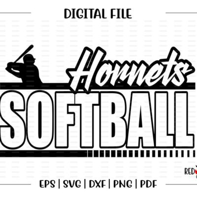 7159 Softball svg Hornet Softball svg Hornet Hornets Softball svg dxf eps png pdf sublimation cut file htv vector digital