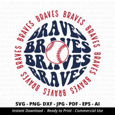 716 Braves Baseball SVG PNG Stacked Braves svg Braves svg Braves Shirt svg Braves Cheer svg Braves Mascot svg Braves Mom svg Digital Download