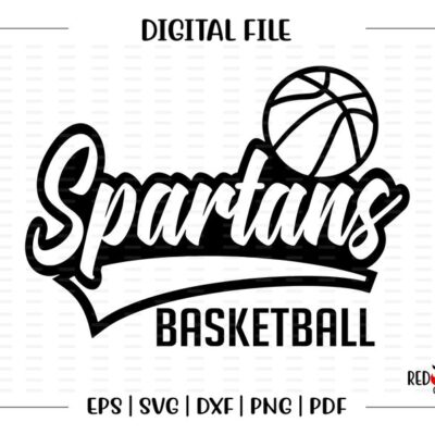 7167 Basketball svg Spartan Basketball Spartan Spartans Basketball svg dxf eps png pdf sublimation cut file htv vector digital