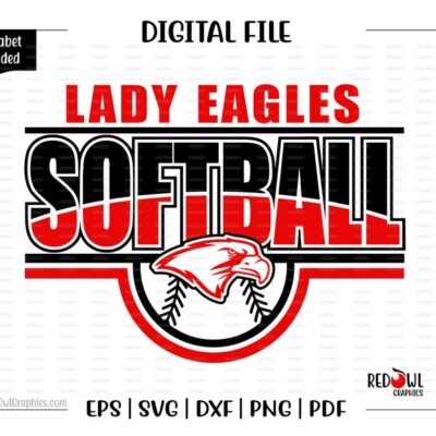 7168 Lady Eagles Softball svg Softball svg Lady Eagle Eagles Softball design svg dxf eps png pdf sublimation htv vector digital