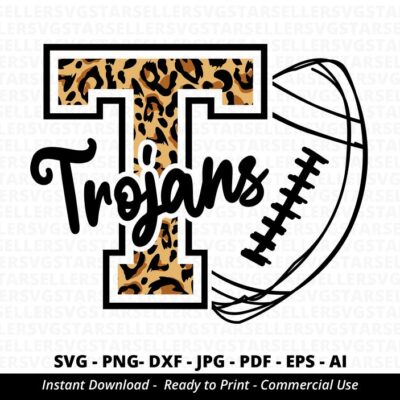 717 Trojans SVG Trojans Football svg Cheer Mom svg Team Spirit svg Football Mom svg Trojans Mascot svg Trojans Football Mom Cricut Silhouette