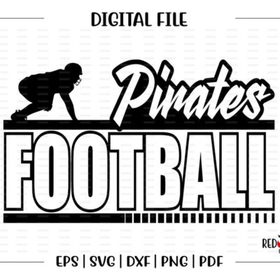 7177 Football svg Pirate Football svg Pirate Pirates Football svg dxf eps png pdf sublimation image design clipart