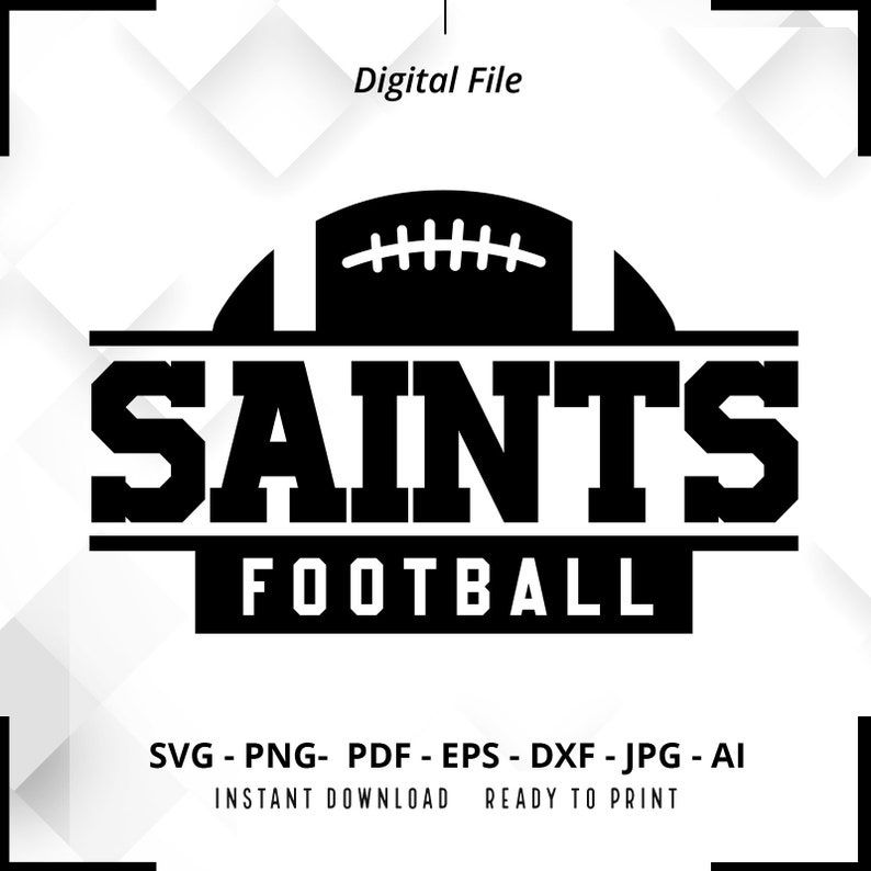 719 Saints SVG PNG Saints Football svg Saints Mascot svg Saints Shirt svg Saints Cheer svg School Spirit svg Saints Pride svg Cut File