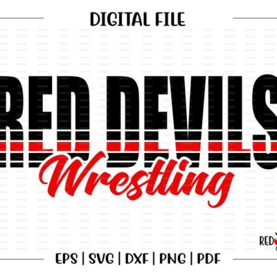 7194 Wrestling svg Red Devil svg Red Devil Devil Red Devil Wrestling Wrestling clipart svg dxf eps png pdf sublimation cut file htv