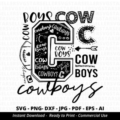 72 Cowboys SVG Cowboys Typography svg Cowboys Football svg Cowboys Mascot Cowboys Shirt svg Cowboys Cheer svg Cowboys Mom School Spirit Cricut