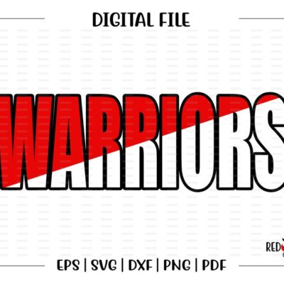 7202 Warrior svg Warriors svg Warrior Warriors Clipart svg dxf eps png pdf sublimation cut file htv vector digital