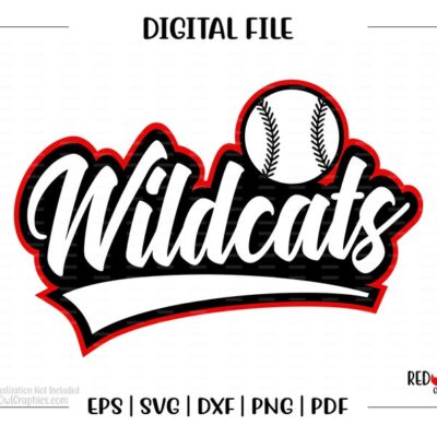 7206 Softball svg Wildcat Softball svg Wildcat Wildcats Softball svg dxf eps png pdf sublimation cut file htv vector digital